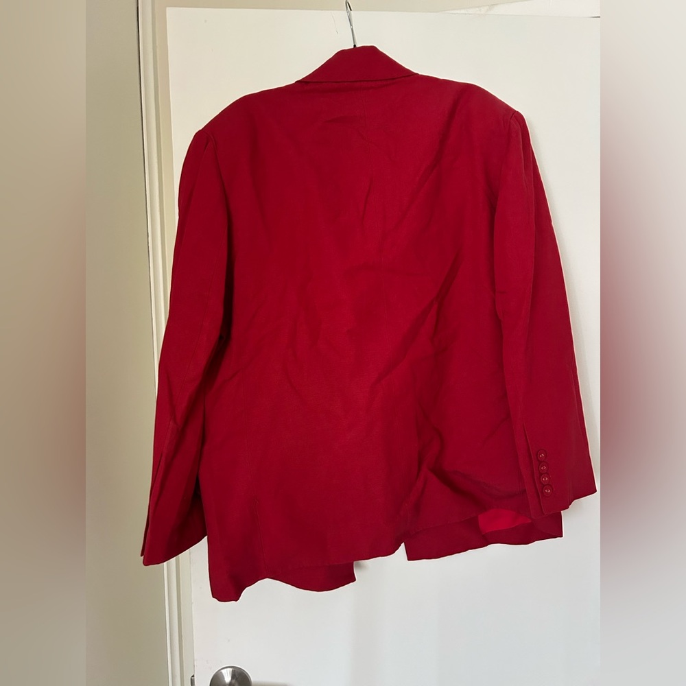 FARM Rio Red Floral Appliqué Blazer - Picture 3 of 3